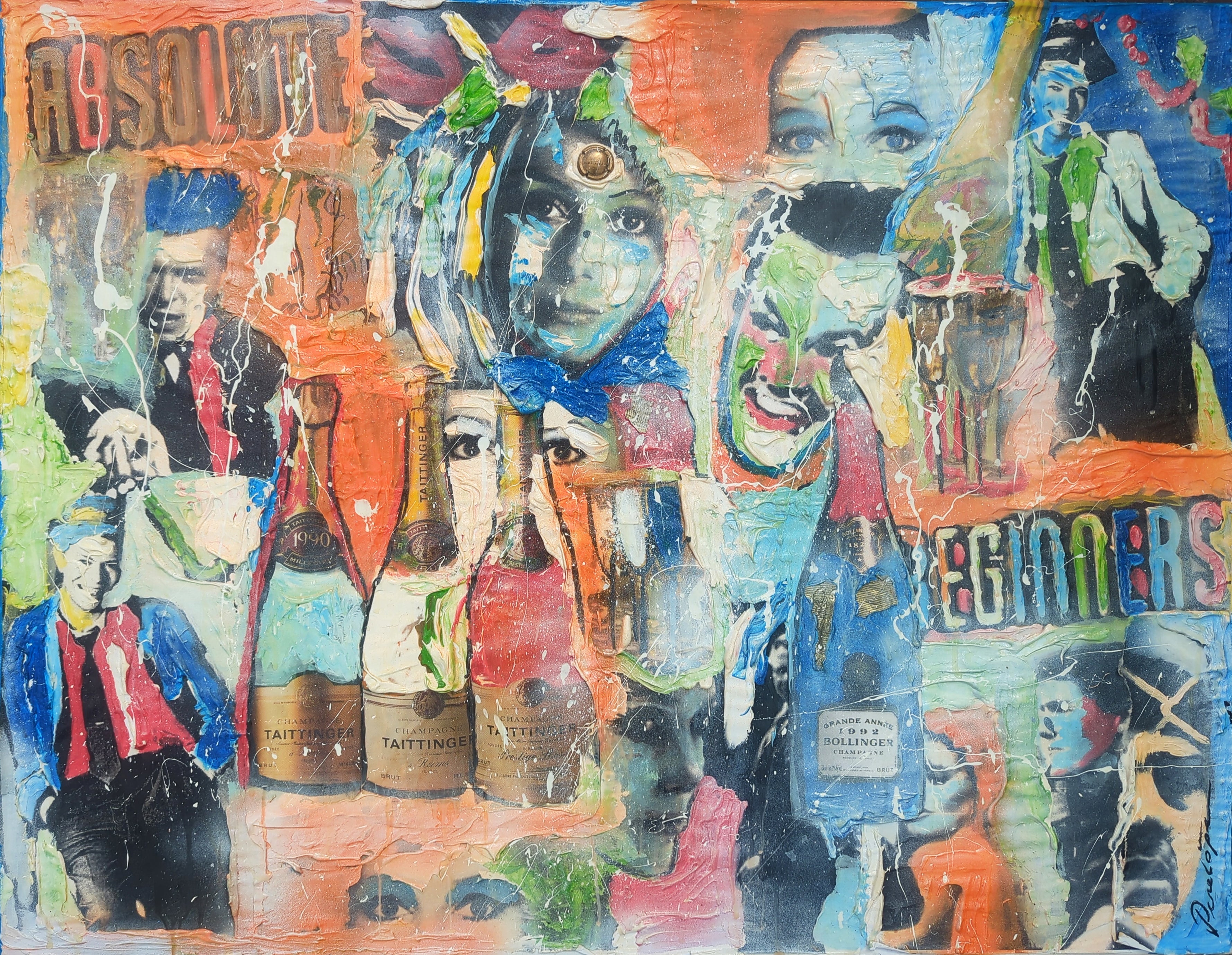 Collage schilderij